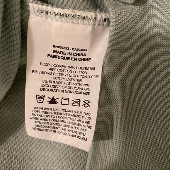 Nike Sage Green Cropped Sweatshirt - Picture 6 of 6